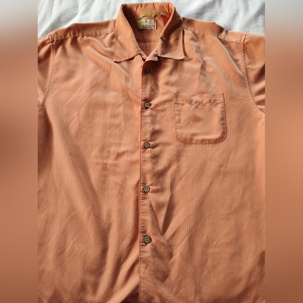 CUBAVERA Men's Button Up Shirt. Size XL. Short Sleeves.